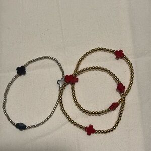 ENewton Lot of 3 Signature Cross Bracelets